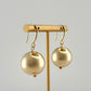 20mm Metal Ball Earrings - Gold