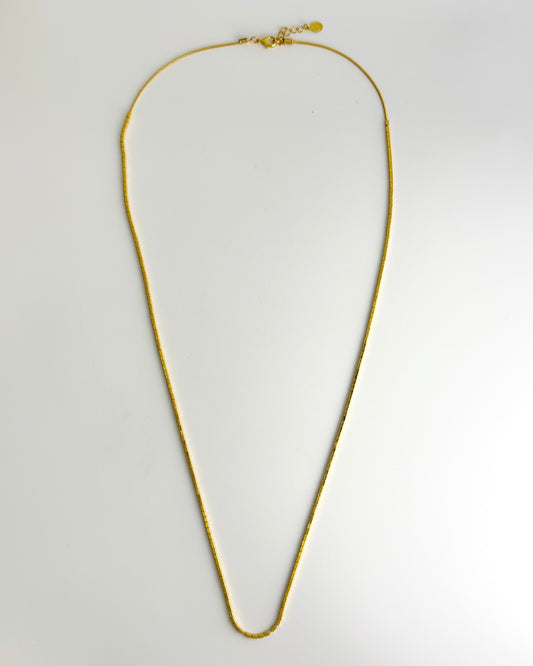 18K Gold Plated Block Chain