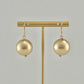 20mm Metal Ball Earrings - Gold