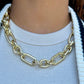 Chunky Chain Necklace With Medalion