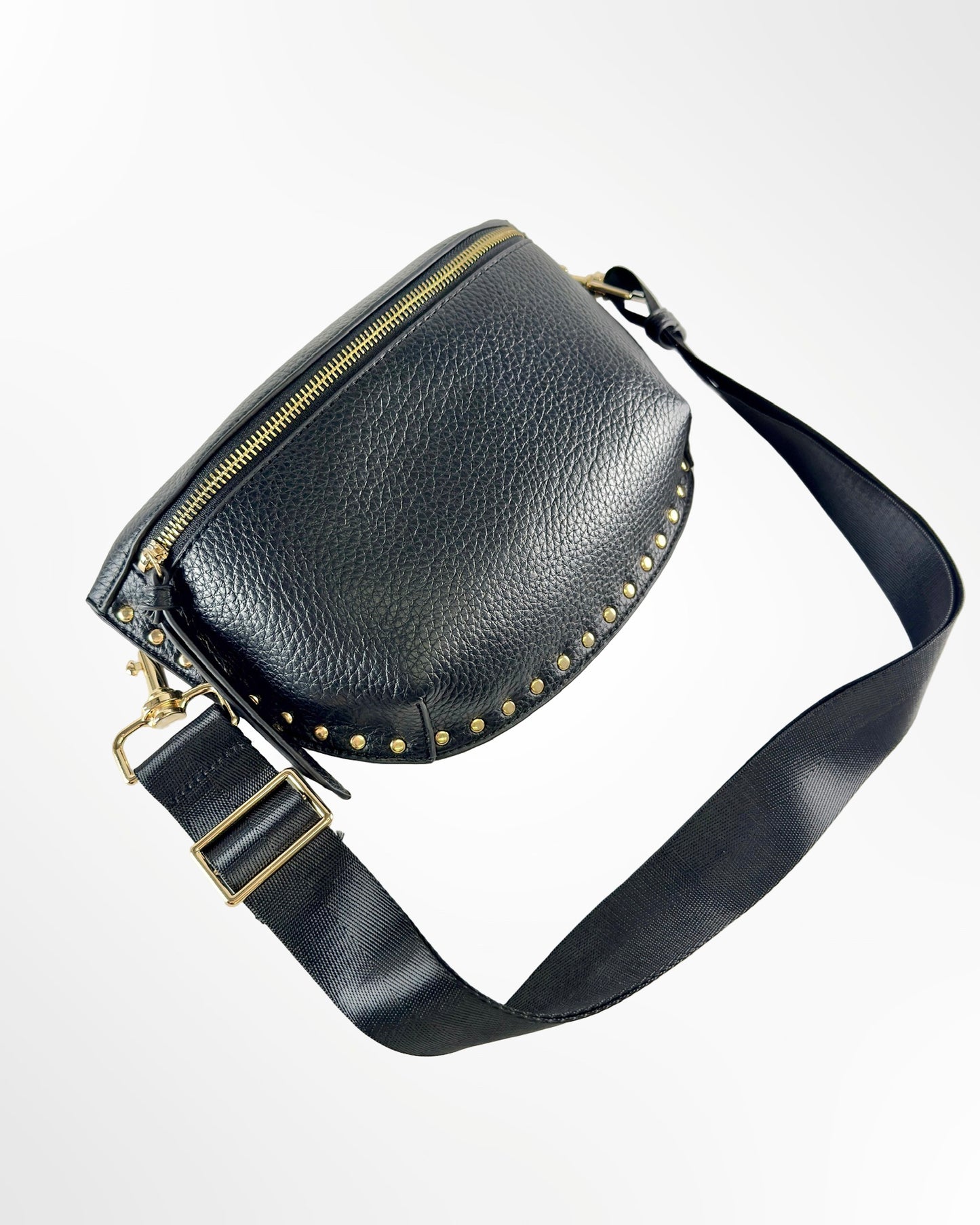 Fanny Pack With Studs - Black