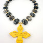 Smokey Labradorite Kait Cross Necklace