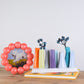 Pooley Modern Bud Vase - Orange