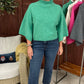 Evangeline Turtleneck Sweater - Green