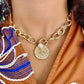 Pearl Charm & Cross Pendant Necklace
