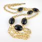 Long Black Stone Necklace