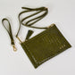 Veda Woven Crossbody & Clutch Bag - Olive