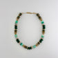 Multi Shaped Bead Necklace - Green