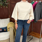 Evangeline Turtleneck Sweater - Ivory