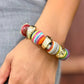 Striped Resin Stretch Bracelet