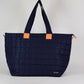 Day Dreamer Quilted Tote Bag - Navy