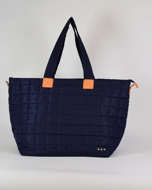 Day Dreamer Quilted Tote Bag - Navy