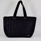 Day Dreamer Quilted Tote Bag - Black