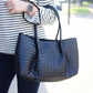 Woven Long Tote - Black