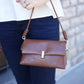 Brown with Gold Accents Crossbody