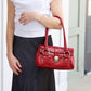 Red Leather Shoulder Bag