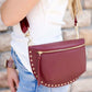 Fanny Pack With Studs - Burgundy
