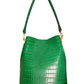 German Fuentes Leather Bucket Bag - Green