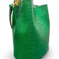 German Fuentes Leather Bucket Bag - Green