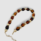 Gold& Brown Beaded Necklace