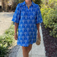 Emmy Floral Dress - Cobalt