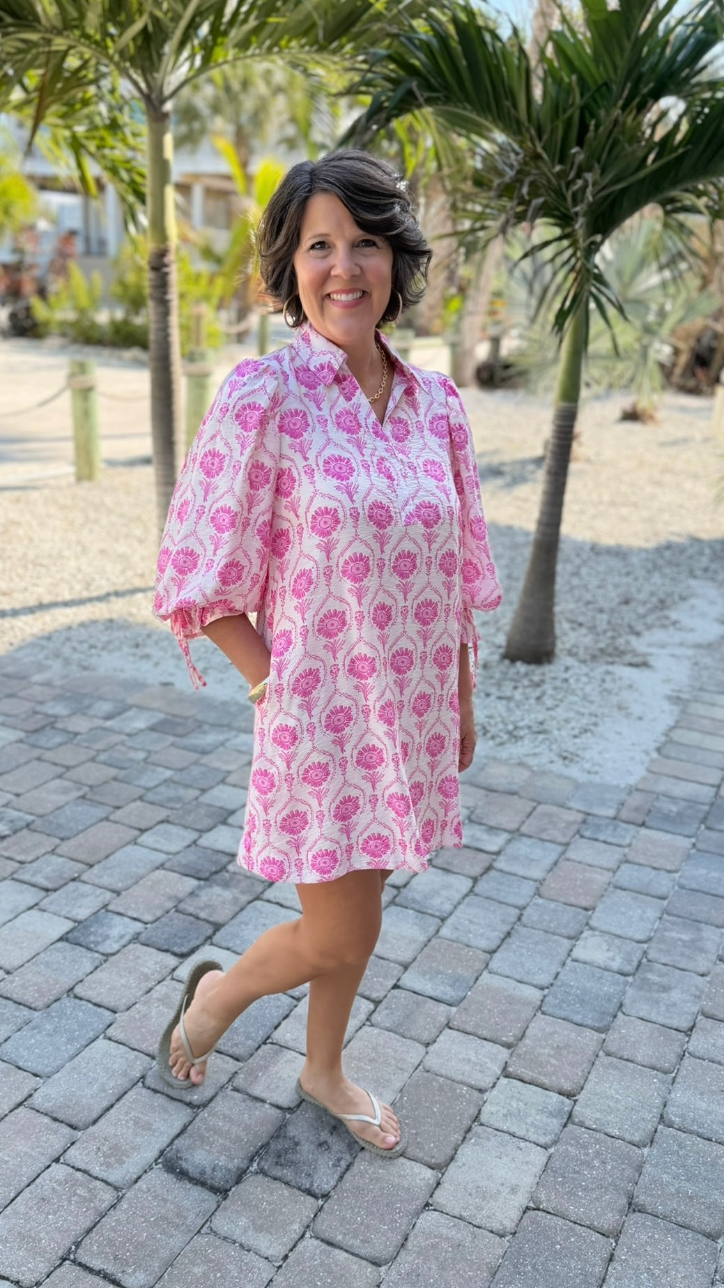 Emmy Floral Dress - Pink