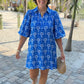 Emmy Floral Dress - Cobalt