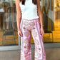 Lilac Linen Kaleidoscope Trouser