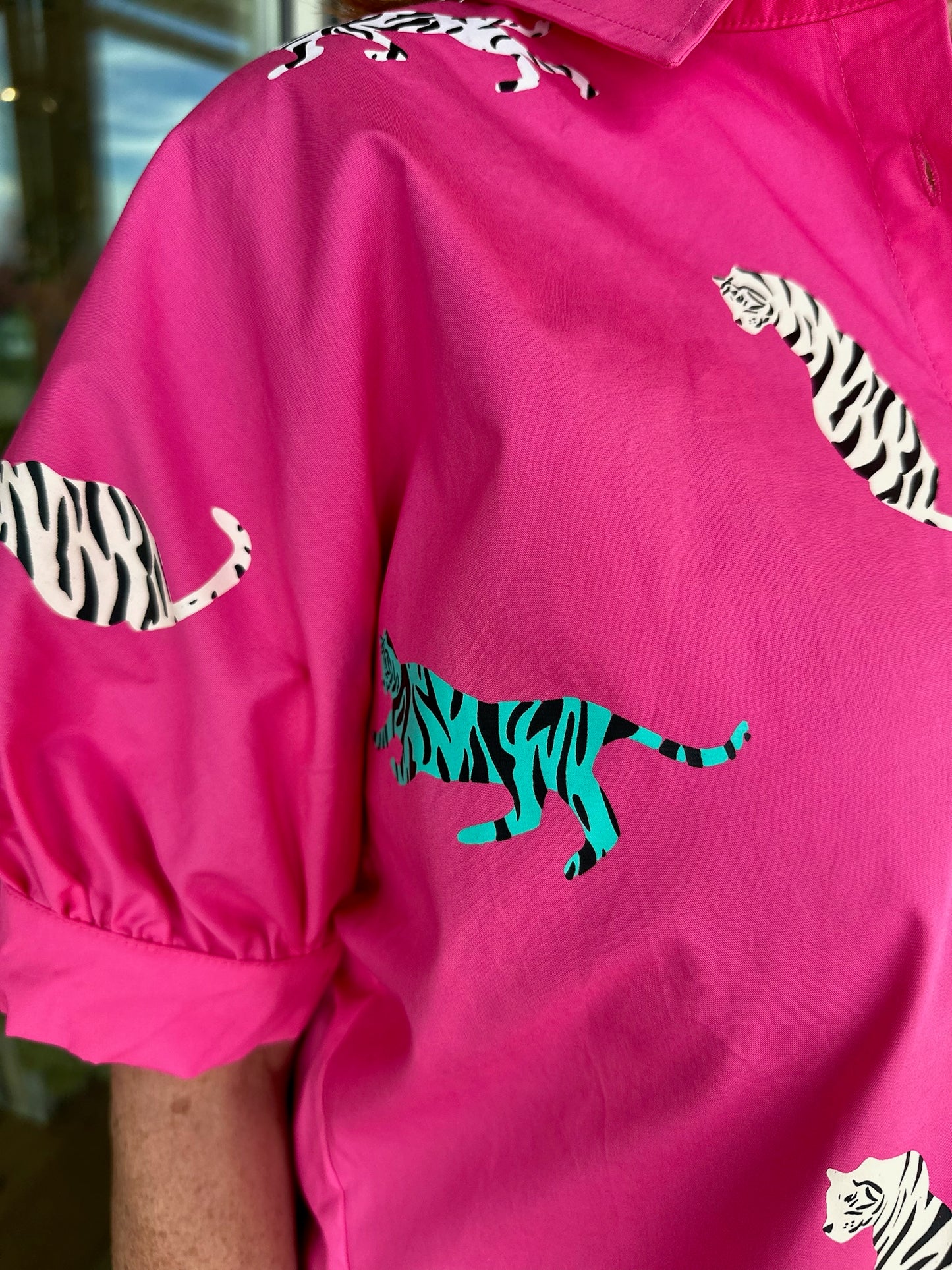 Totally Tiger Blouse - Pink