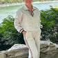 Aaliyah Leisure Quarter Zip - Heather Gray