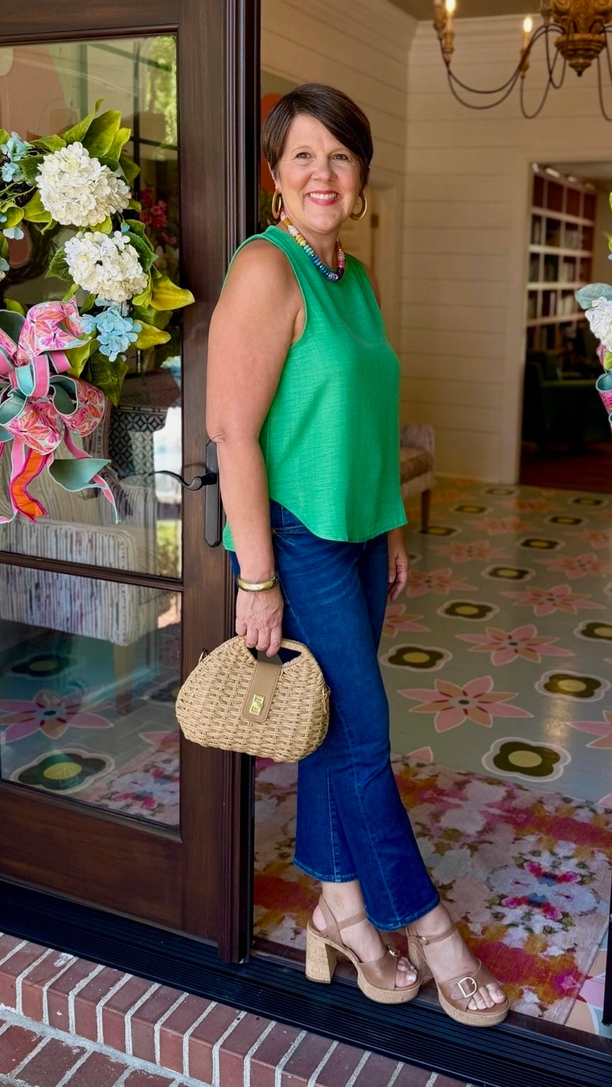 Joyce Sleeveless Top - Green