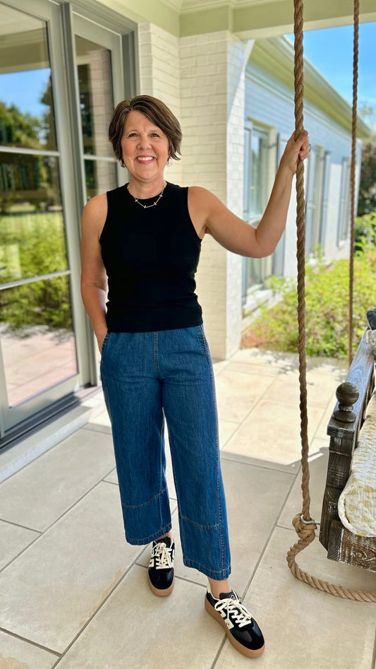 IVY JANE BARREL JEANS - INDIGO