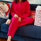 PJ Salvage Cozy Chenille Pant - Red