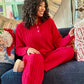 PJ Salvage Cozy Chenille Top - Red