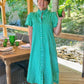 Serena Striped Midi Dress - Green