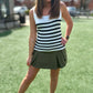 Dear John Oak Sweater Tank - White with Black