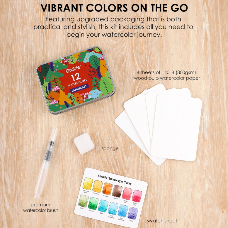 Landscape Watercolor Pocket Set