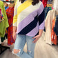 Darling Decades Sweater- Lilac Multi