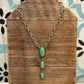 Stone Story Necklace- Green