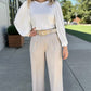 Another Love Beige Pleated Trouser Bottom