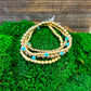 Gold & Turquoise Bead Stack Bracelet Set