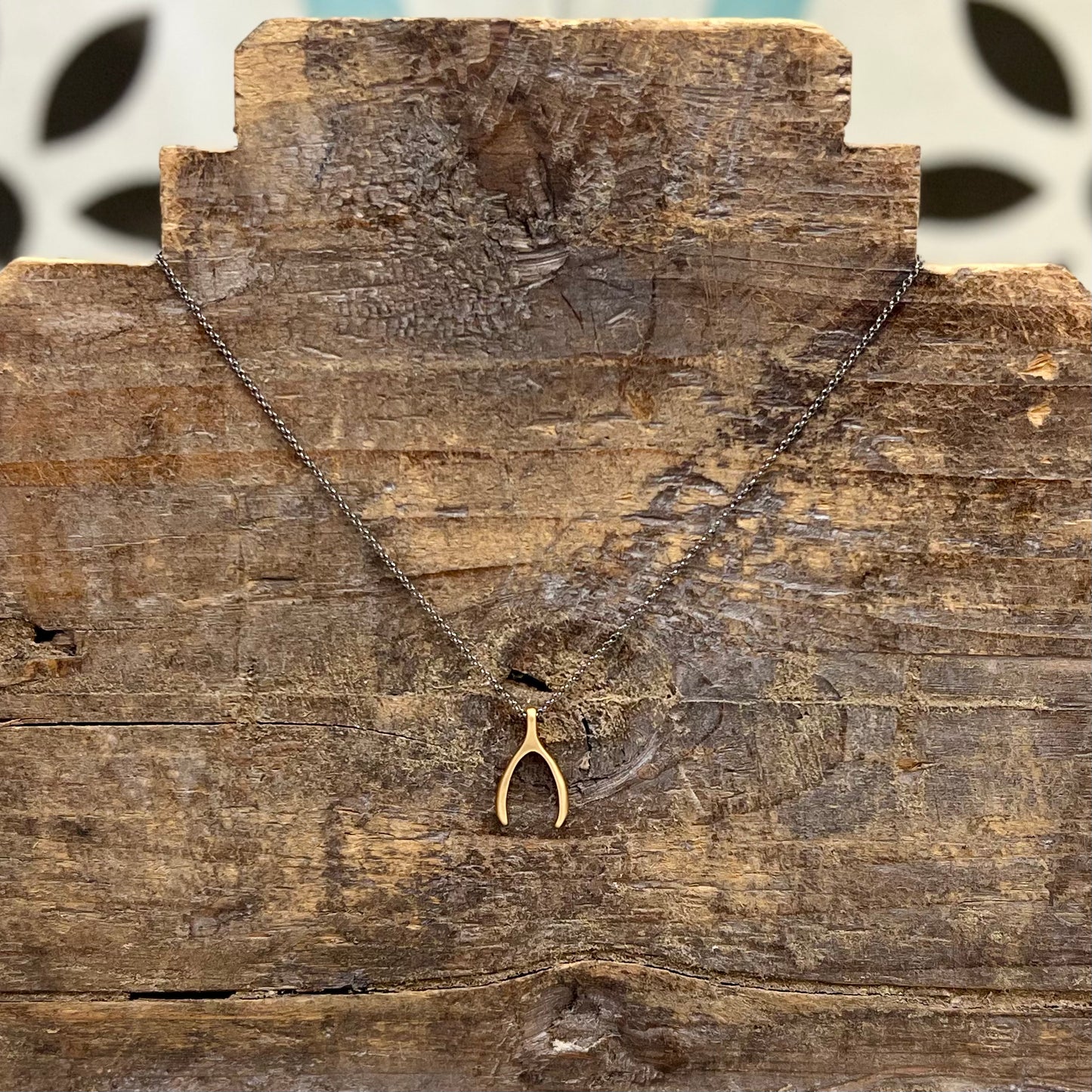 Handmade Wishbone Charm Necklace