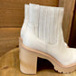 Dolce Vita Caster H20 Booties- Ivory Leather