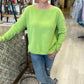 The Perfect Cotton Crewneck Sweatshirt - Lime